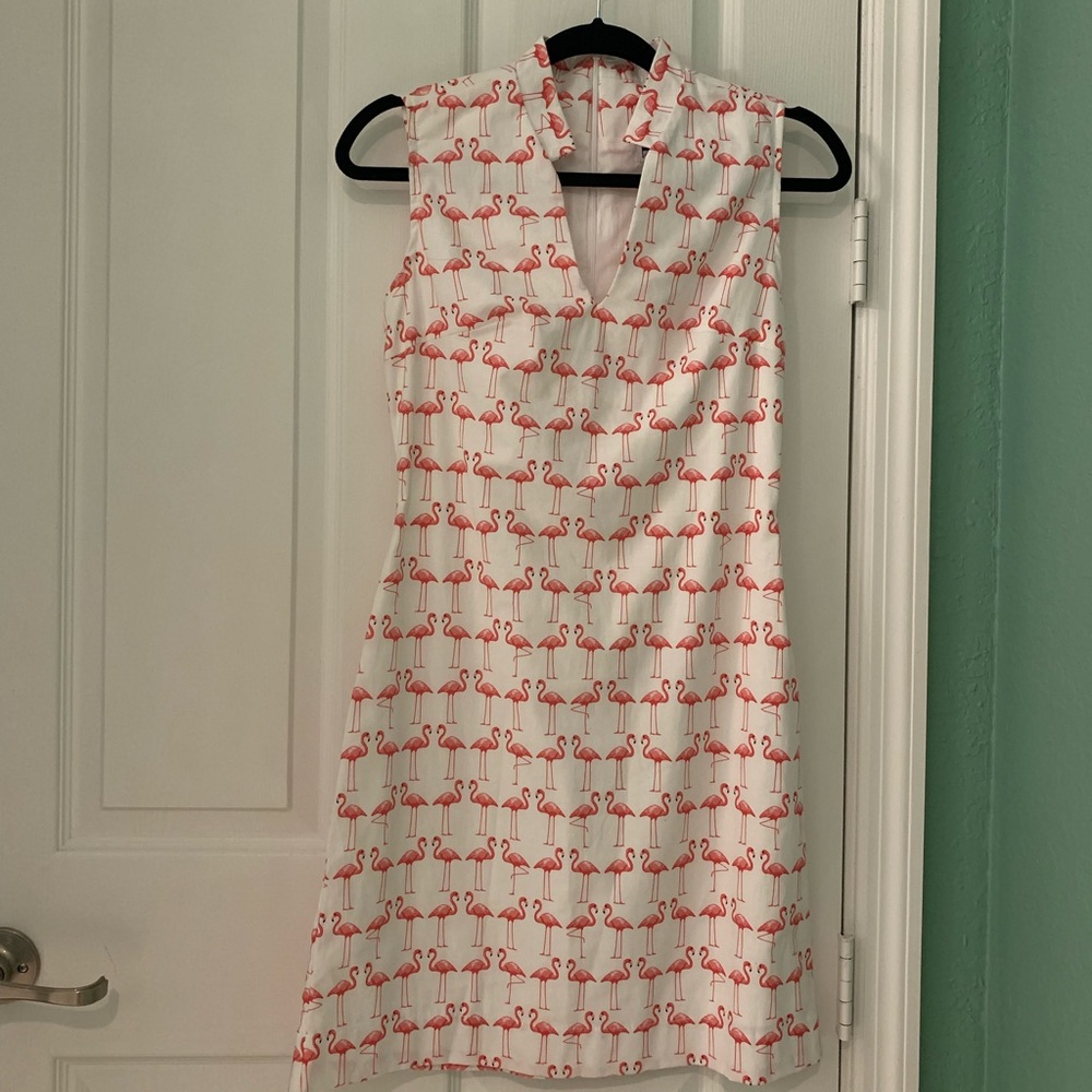 Flamingo shift dress